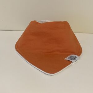 Parker Baby Company Drool Bib Bandana Orange Adjustable Snap Closure UNUSED